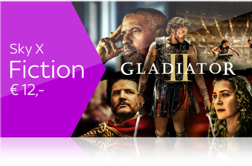 Stream dir jetzt Sky X Fiction um nur € 12,- mtl. statt € 19,99 mtl. - selbstverständlich monatlich kündbar. 